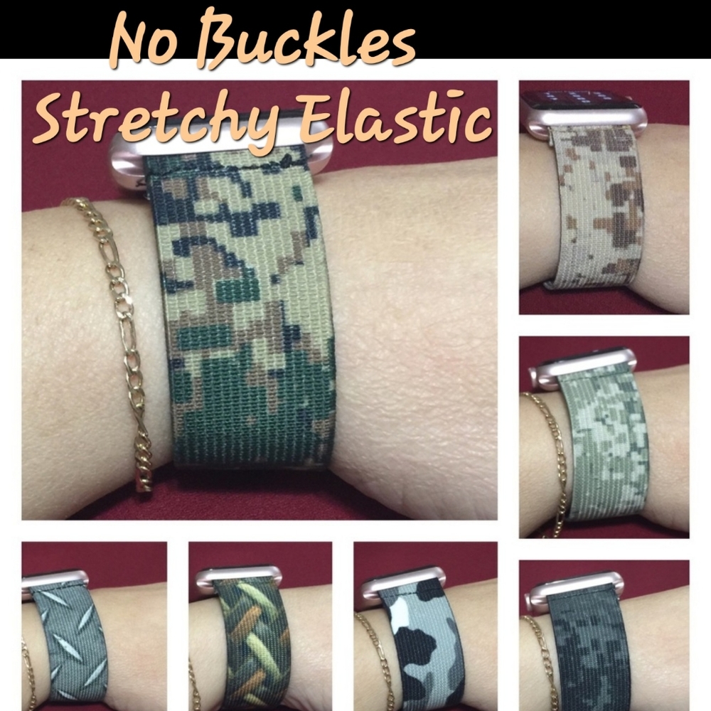 Elastic watch bands for I-watch